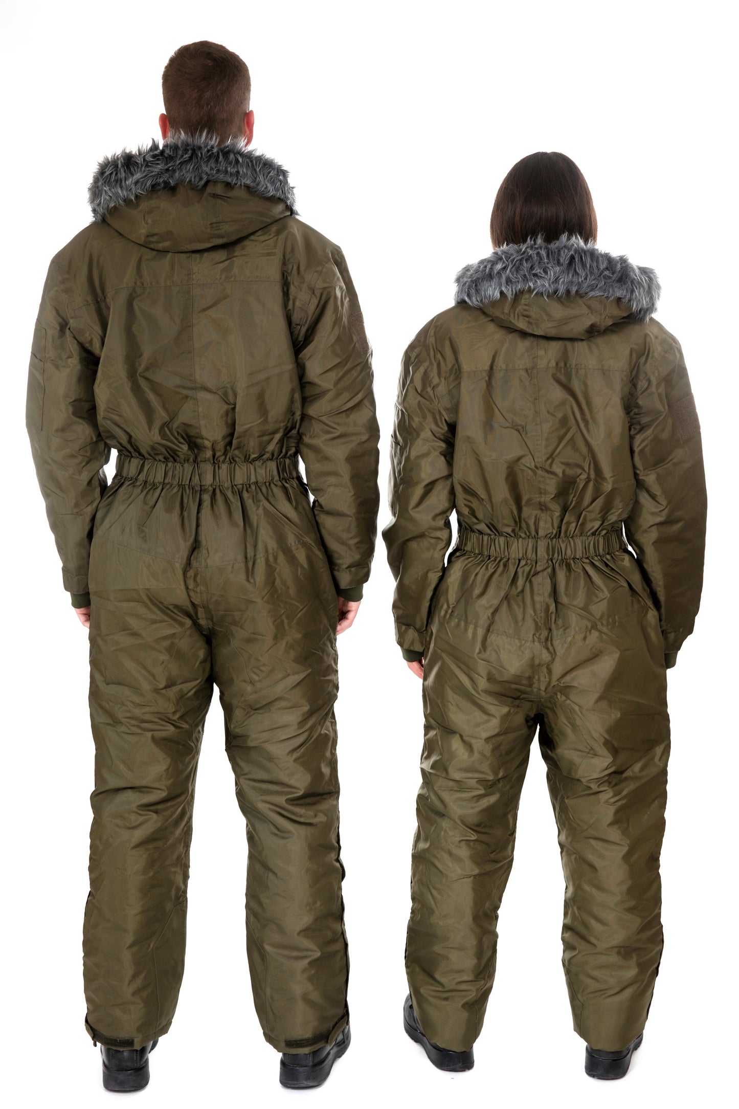 Insulated Snowsuit for Extreme Cold – Military One-Piece Ski Suit Green
